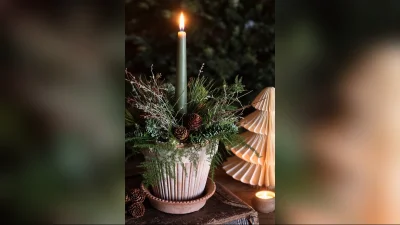 Festive Candle Centrepiece Workshop